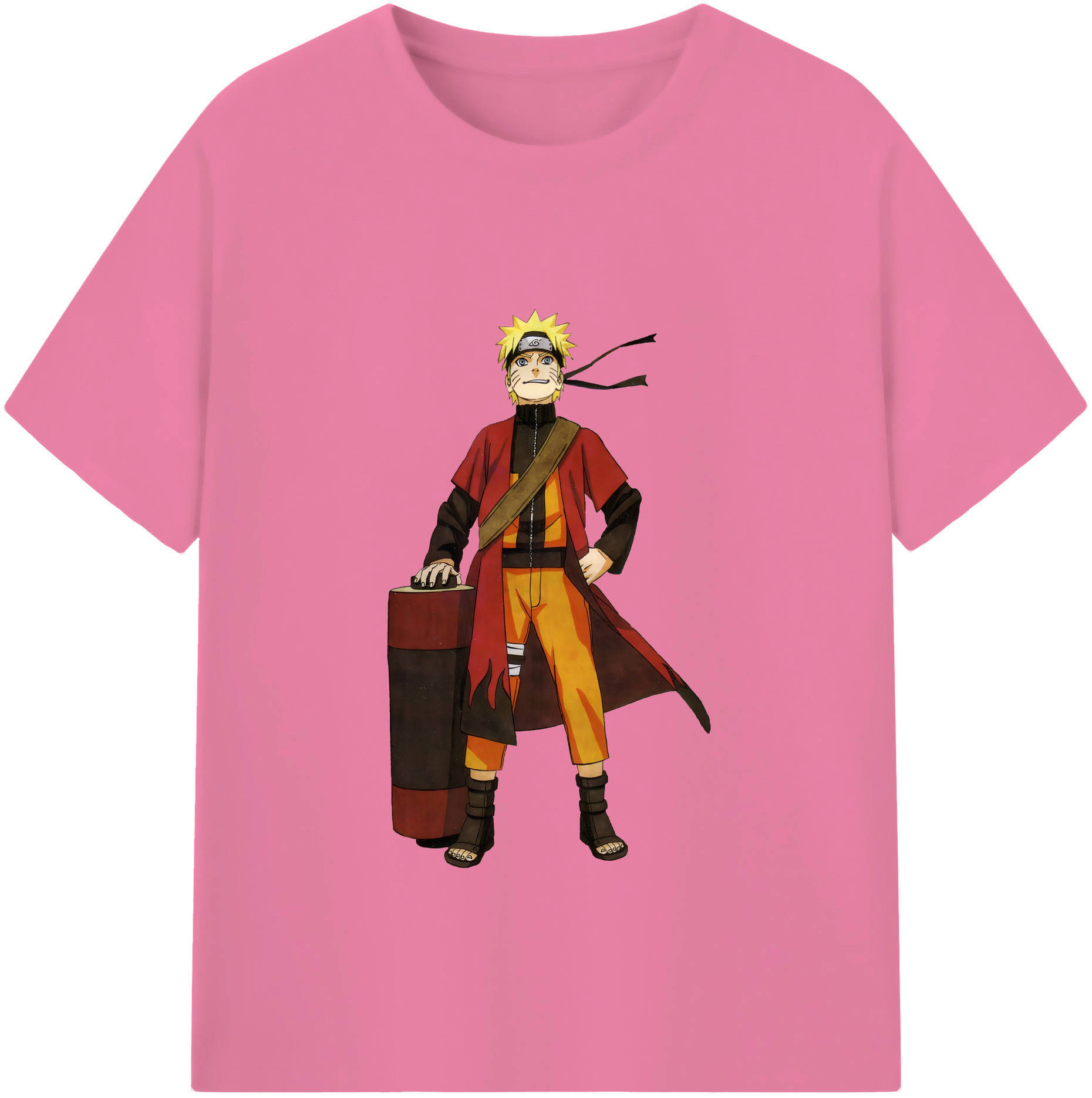 （画像用） NARUTO -ナルト- うずまき ナルト Uzumaki Naruto 綿100％半袖Tシャツ（フロントプリント）